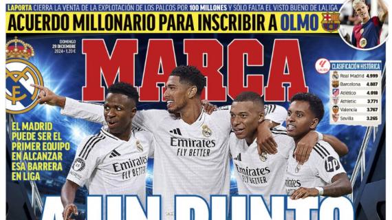 Marca;: "A un punto de los 5.000"