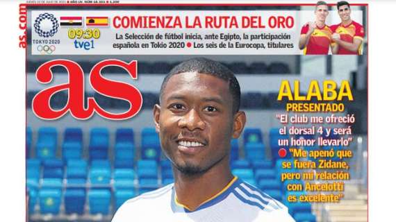 As, Alaba: "Me hubiera gustado jugar con Ramos"