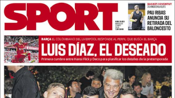 Sport: "Luis Díaz el deseado"