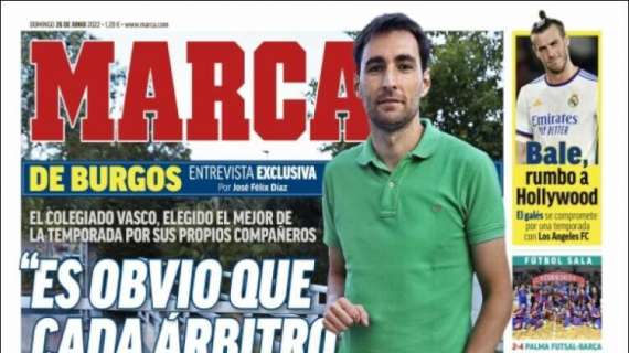 De Burgos en Marca: "Es obvio que cada árbitro puede tener su equipo favorito"