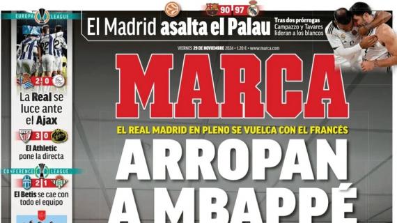 Marca: "Arropan a Mbappé"