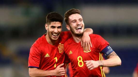 Exhibición de España en la primera mitad ante Macedonia (3-0)