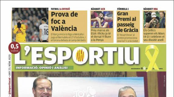 L'Esportiu: "Prueba de fuego en Valencia"