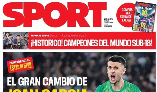 Sport: "El gran cambio de Joan Garcia"
