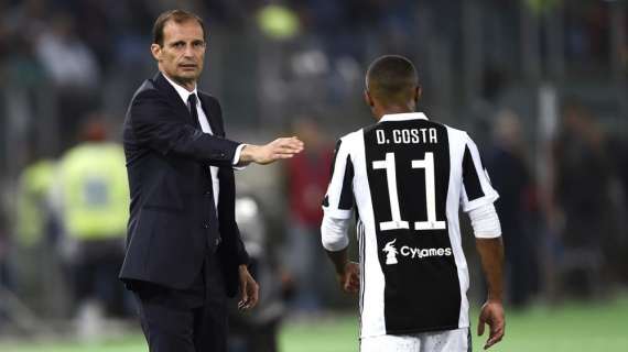 Juventus, Allegri sobre Douglas Costa: "No se debe caer en las provocaciones"