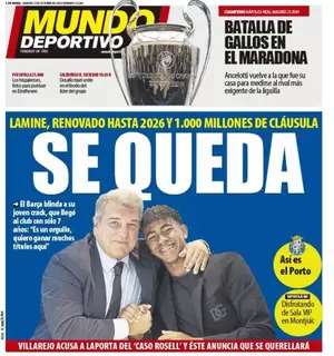 Mundo Deportivo: "Se queda"