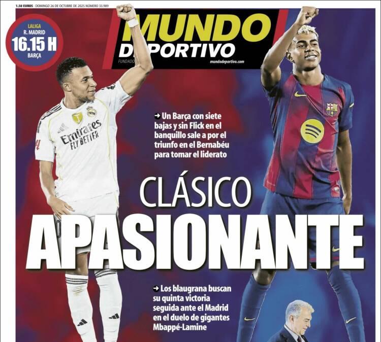 Mundo Deportivo: "Clásico apasionante"