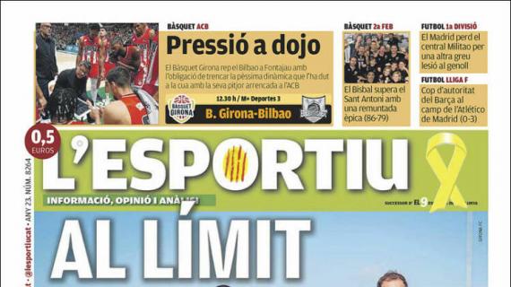 L'Esportiu, Ed.Girona: "Al límite"