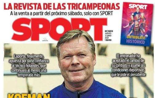 Sport: "Koeman, ¡seguirá!"