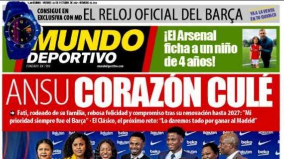 Mundo Deportivo: "Ansu, corazón culé"