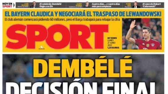 Sport: "Dembélé, decisión final"