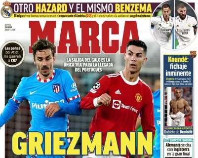 Marca: "Griezmann es la llave para Cristiano"