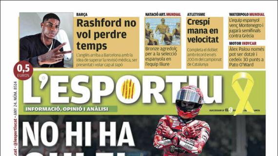 L'Esportiu: "Rashford no quiere perder tiempo"