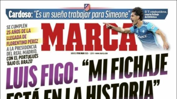 Figo en Marca: "Mi fichaje está en la historia"