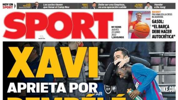 Sport: "Xavi aprieta por Dembélé"