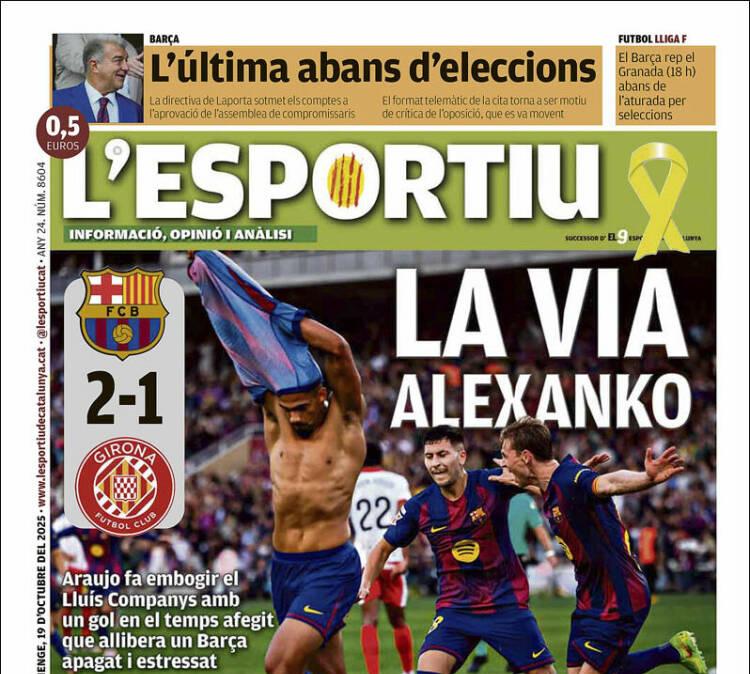 L'Esportiu: "La vía Alexanko"