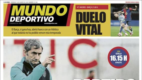 Mundo Deportivo, Ed.Vizcaya: "Partido de Champions"