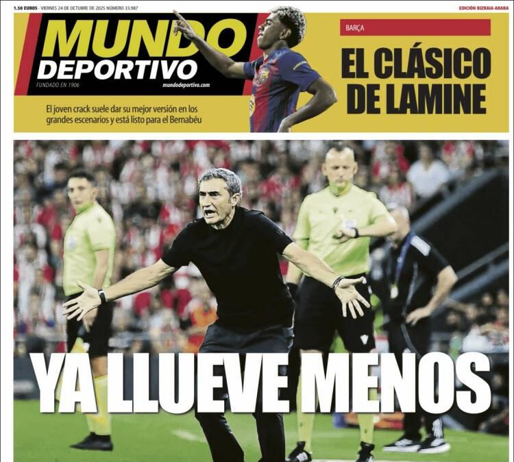 Mundo Deportivo, Ed.Vizcaya: "Ya llueve menos"