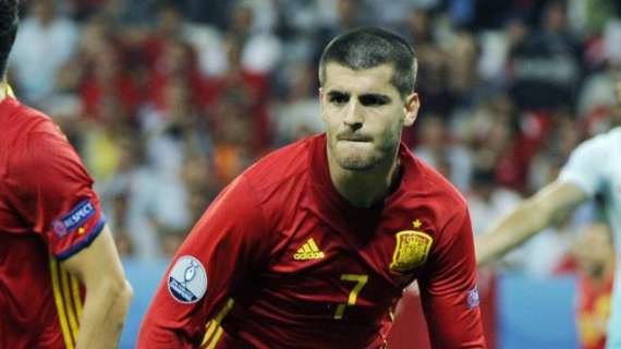 Morata convierte el segundo gol para España (2-0)
