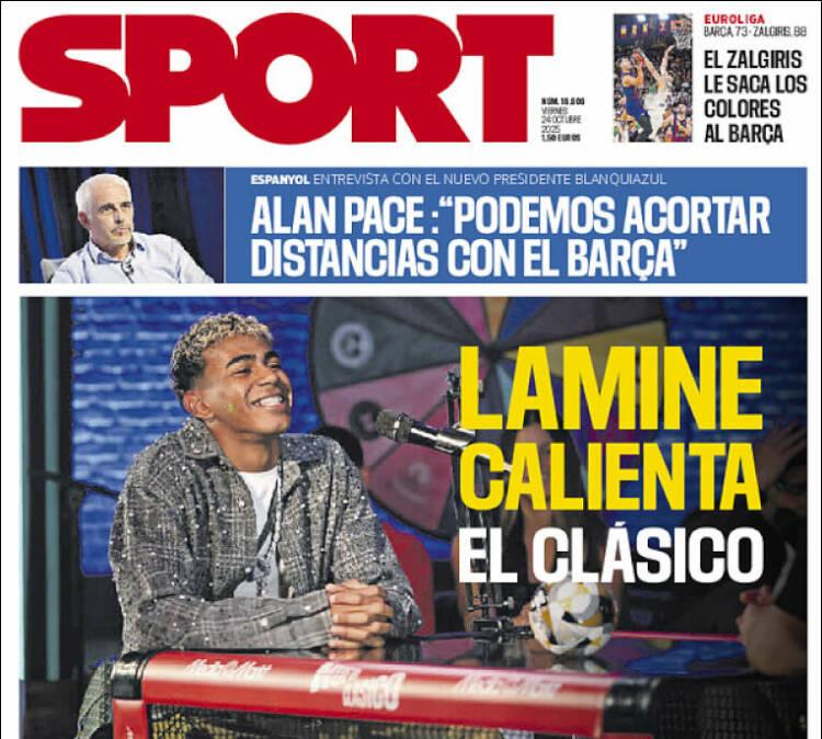 Sport: "Lamine calienta el Clásico"