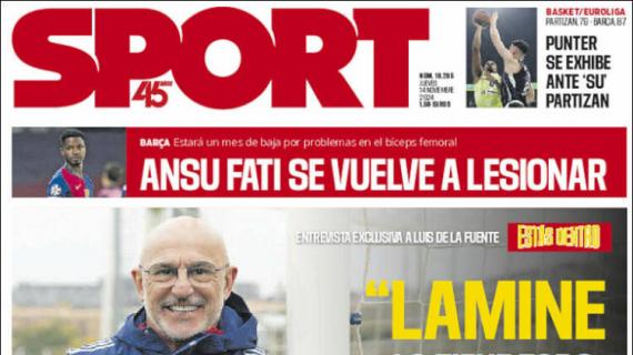 De La Fuente en Sport: "Lamine lo tiene todo para ser leyenda"