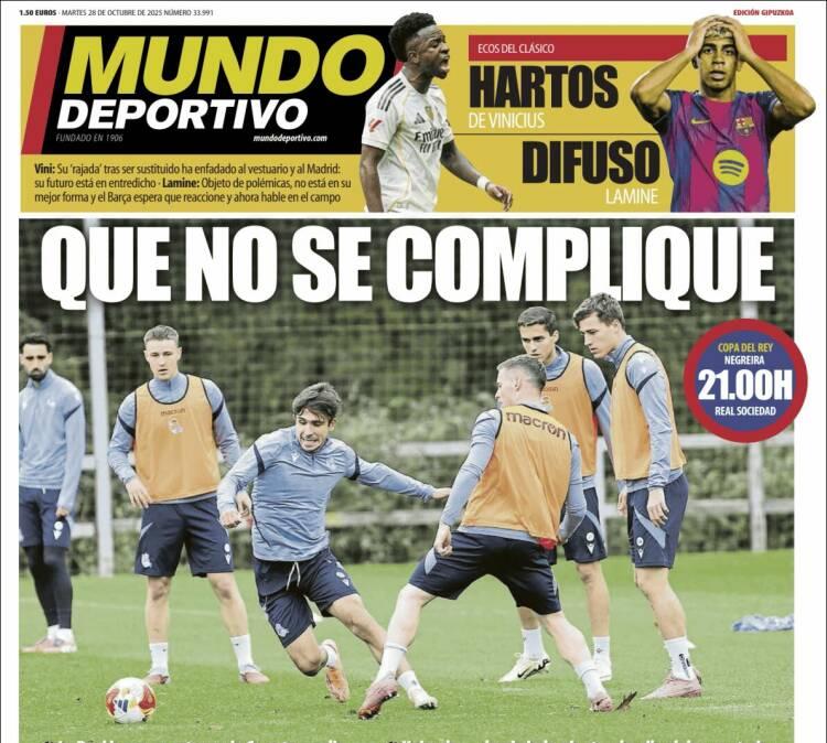 Mundo Deportivo, Ed.Guipúzcoa: "Que no se complique"