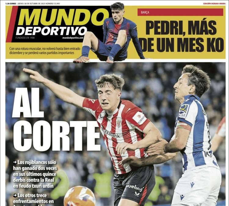 Mundo Deportivo, Ed.Vizcaya: "Al corte"