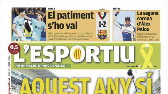 L'Esportiu: "El sufrimiento lo vale"