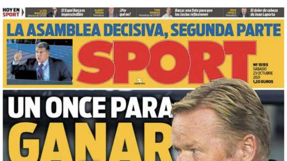 Sport: "Un once para ganar el Clásico"
