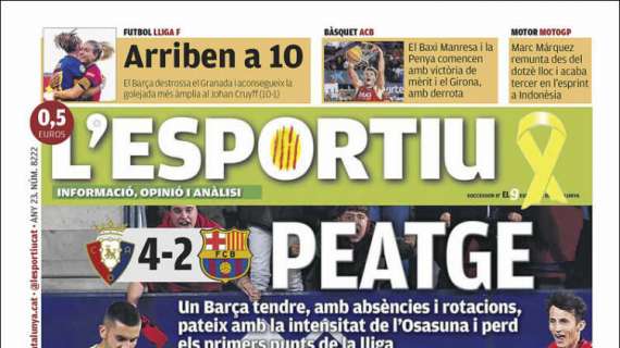 L'Esportiu: "Peaje"