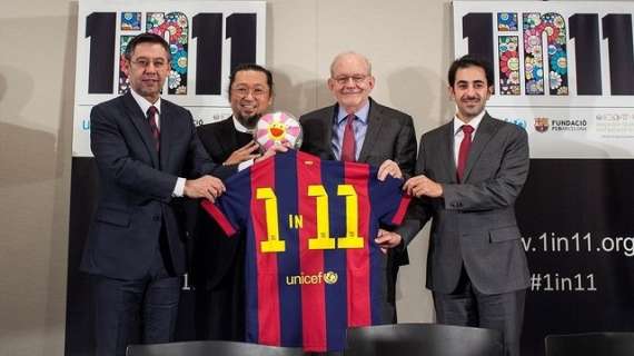 La Fundación FC Barcelona, Unicef y Reach Out to Asia lanzan la campaña '1 in 11'