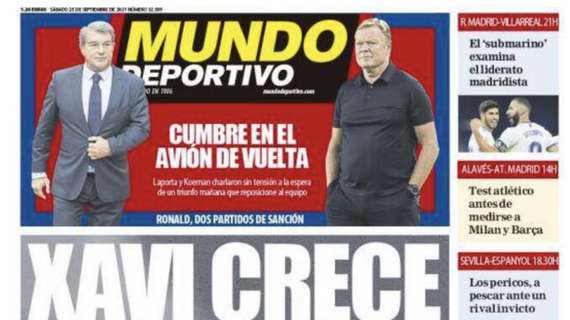 Mundo Deportivo: "Xavi crece"