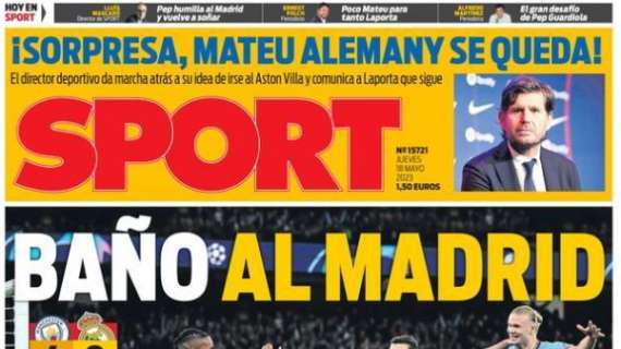 Sport: "Baño al Madrid"