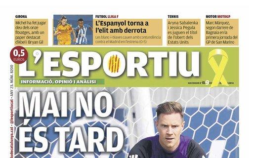 L'Esportiu: "Nunca es tarde"