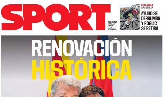 Sport: "Renovacíon histórica"