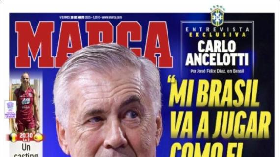 Ancelotti en Marca: "Mi Brasil va a jugar como el Madrid, pero el del año pasado"