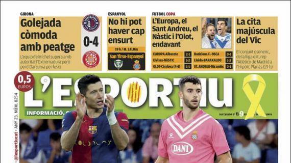 L'Esportiu: "Puntales del derbi"