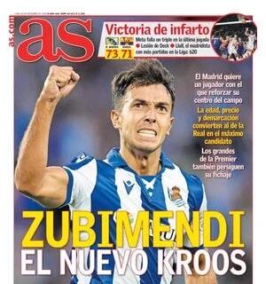 As: "Zubimendi, el nuevo Kroos"