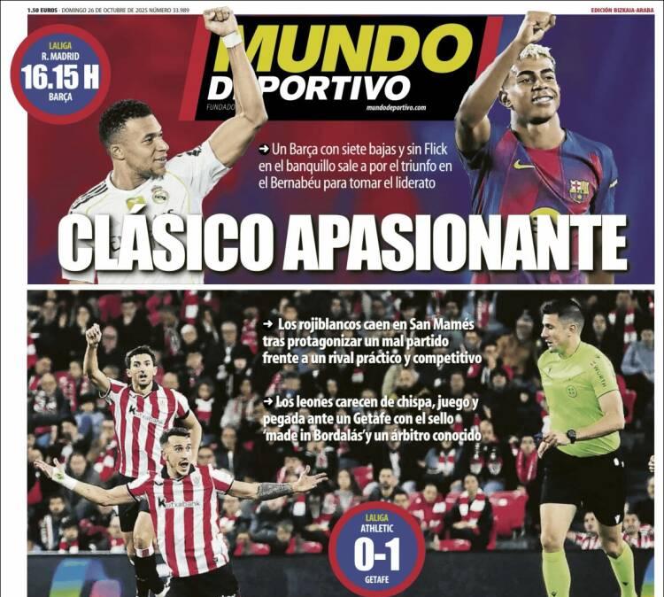 Mundo Deportivo, Ed.Vizcaya: "Castigados"