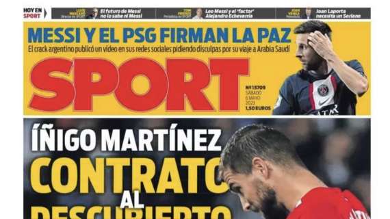 Sport: "Iñigo Martínez, contrato al descubierto"