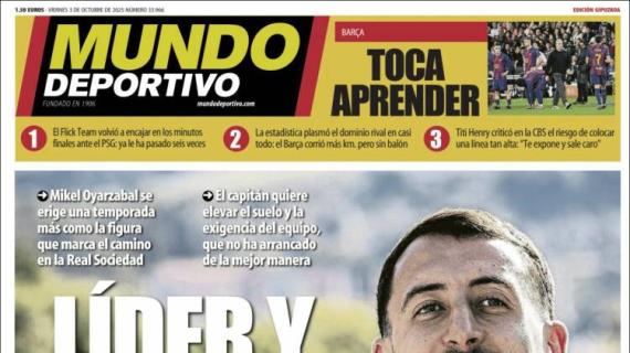 Mundo Deportivo, Ed.Guipúzcoa: "Líder y capital"