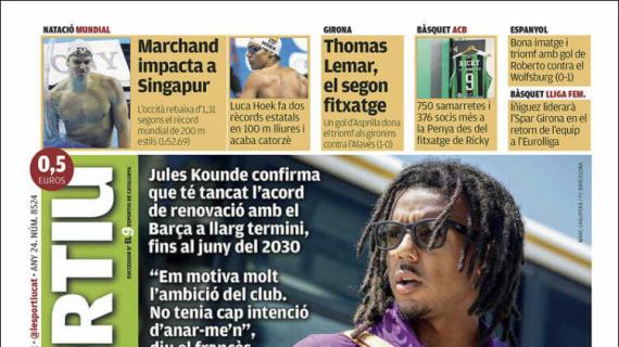 L'Esportiu: ''Atado y motivado''