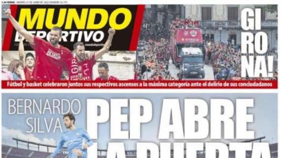 Mundo Deportivo: "Bernardo Silva, Pep abre la puerta"