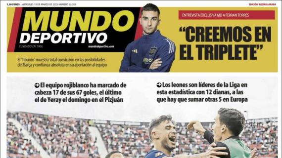 Mundo Deportivo, Ed.Vizcaya: "Letales por arriba"