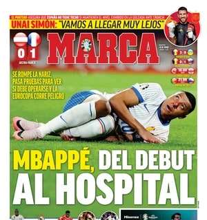 Marca: "Mbappé, del debut al hospital"