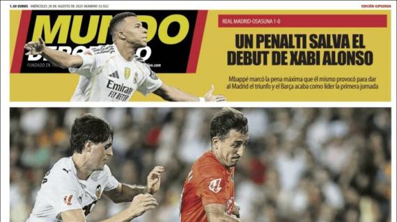 Mundo Deportivo, Ed. Guipúzcoa: "Muchos mediapuntas"