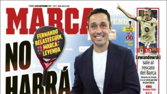 Marca: "Lewandowski sale al rescate del Barça"