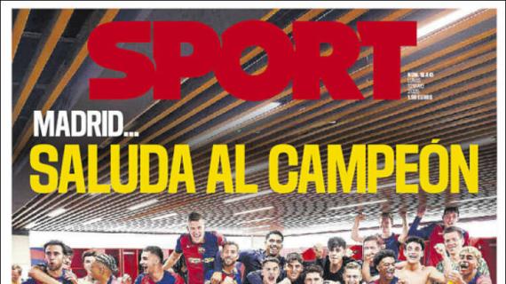 Sport: Madrid... saluda al campeón"