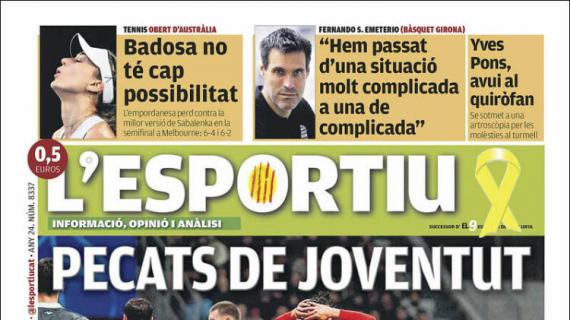 L'Esportiu, Ed.Girona: "Pecados de juventud"