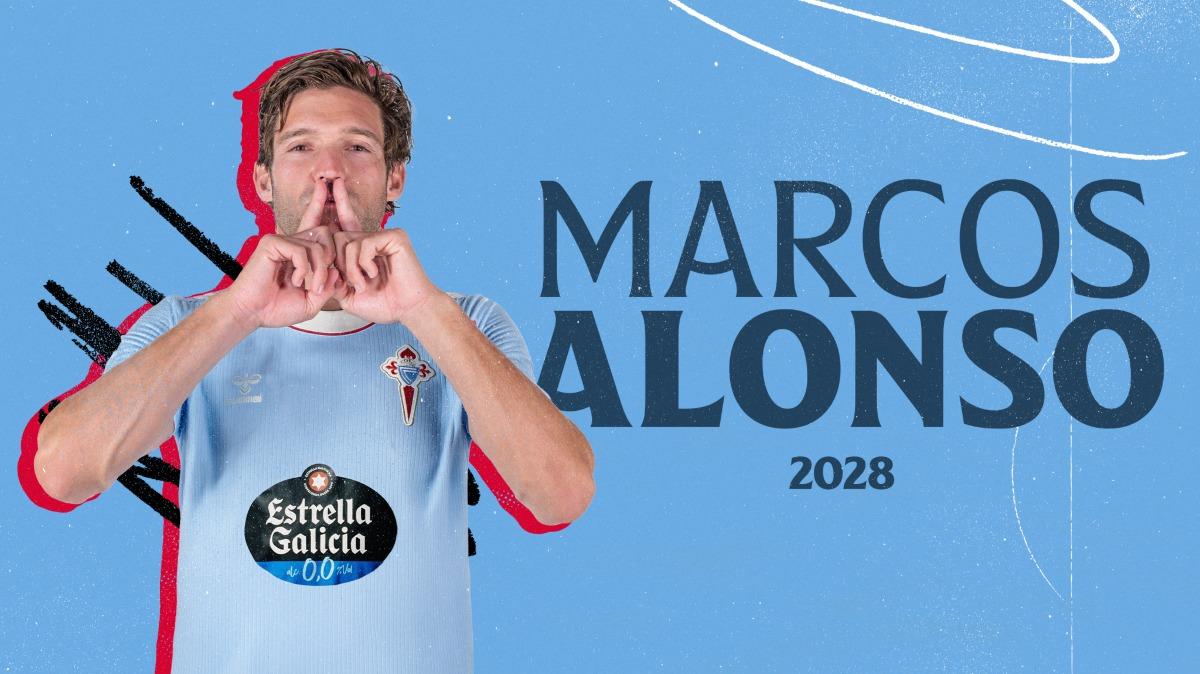 Marcos Alonso renueva su contrato con el Celta de Vigo